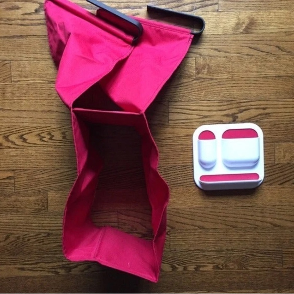 2 pc Five Star Locker Ladder Shelf Organizer, Magnet Pencil Holder Accessory Red